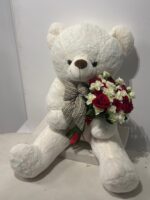 ⁦باقة ورد مع دبدوب⁩ - الصورة ⁦3⁩