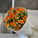 باقة ورد اورنجيه