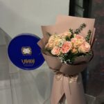 باقة ازهار تولين مع الحلا